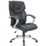 Кресло руководителя RIVA CHAIR RCH 9112 (Стелс), черная экокожа