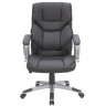 Кресло руководителя RIVA CHAIR RCH 9112 (Стелс), черная экокожа