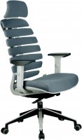 Кресло RIVA CHAIR RCH Shark, светло-серый пластик / серая ткань (26-25)