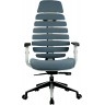 Кресло RIVA CHAIR RCH Shark, светло-серый пластик / серая ткань (26-25)