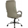 Кресло руководителя RIVA CHAIR RCH 9131, бежевая экокожа / серая сетчатая ткань