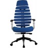 Кресло RIVA CHAIR RCH Shark, светло-серый пластик / синяя ткань (26-21)