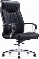 Кресло руководителя EChair-534 TL, черная кожа