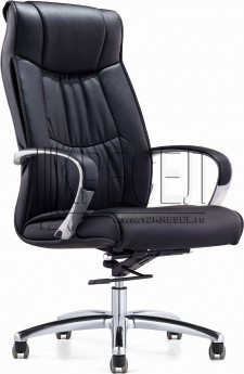 Кресло руководителя EChair-534 TL, черная кожа