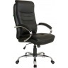Кресло руководителя RIVA CHAIR RCH 9131, черная экокожа / сетчатая ткань