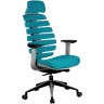 Кресло RIVA CHAIR RCH Shark, светло-серый пластик / лазурная ткань (26-30)
