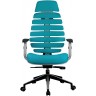 Кресло RIVA CHAIR RCH Shark, светло-серый пластик / лазурная ткань (26-30)