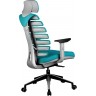 Кресло RIVA CHAIR RCH Shark, светло-серый пластик / лазурная ткань (26-30)
