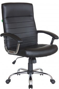 Кресло руководителя RIVA CHAIR RCH 9154, черная экокожа