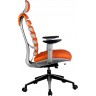 Кресло RIVA CHAIR RCH Shark, светло-серый пластик / оранжевая ткань (26-29)