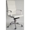 Кресло руководителя RT-08AQ (аналог Eames, CHAIRMAN 750), белая экокожа