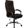 Кресло руководителя RIVA CHAIR RCH 9131, темно-коричневая экокожа / сетчатая ткань