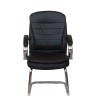 Кресло посетителя RIVA CHAIR RCH 9024-4, черная экокожа