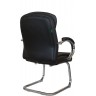 Кресло посетителя RIVA CHAIR RCH 9024-4, черная экокожа