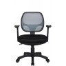 Офисное кресло RIVA CHAIR RCH 8063, серая сетка / черная ткань
