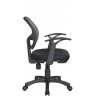 Офисное кресло RIVA CHAIR RCH 8063, серая сетка / черная ткань