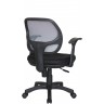 Офисное кресло RIVA CHAIR RCH 8063, серая сетка / черная ткань