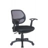 Офисное кресло RIVA CHAIR RCH 8063, черная сетка / ткань