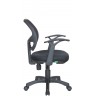 Офисное кресло RIVA CHAIR RCH 8063, черная сетка / ткань