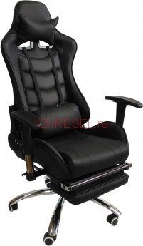 Игровое кресло RT-6001, черная экокожа