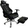 Игровое кресло RT-6001, черная экокожа