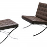 Кресло BARCELONA CHAIR коричневый