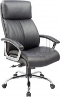 Кресло руководителя EChair CS-8821E-2, черная экокожа