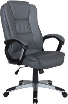 Кресло руководителя RIVA CHAIR RCH 9211, темно-серая экокожа