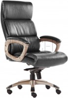Кресло руководителя EChair-612 TR, черная рециклированная кожа