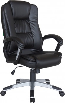 Кресло руководителя RIVA CHAIR RCH 9211, черная экокожа