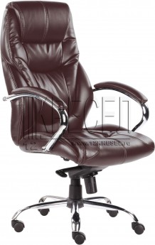 Кресло руководителя EChair-535 MPU, коричневая экокожа