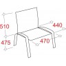 Стул EChair-424 KR (2 шт.), черная рецикл. кожа / дерево темный орех