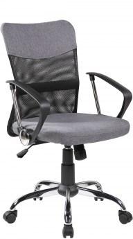 Офисное кресло RIVA CHAIR RCH 8005, серая ткань / черная сетка