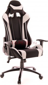 Игровое кресло Everprof Lotus S4, черная / светло-серая ткань