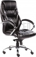 Кресло руководителя EChair-535 MPU, черная экокожа