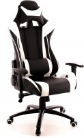 Игровое кресло Everprof Lotus S6, черно-белая экокожа