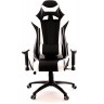 Игровое кресло Everprof Lotus S6, черно-белая экокожа