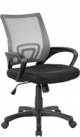 Офисное кресло RIVA CHAIR RCH 8085, серая сетка / черная ткань