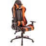 Игровое кресло Everprof Lotus S2, черно-оранжевая экокожа