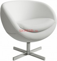 Дизайнерское кресло A686 (аналог Varier Planet), белая экокожа