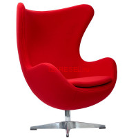 Кресло EGG CHAIR красный кашемир