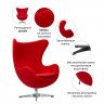 Кресло EGG CHAIR красный кашемир