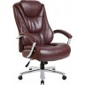 Кресло руководителя RIVA CHAIR RCH 9373, коричневая экокожа с перфорацией / сетчатая ткань, нагрузка до 250 кг