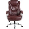 Кресло руководителя RIVA CHAIR RCH 9373, коричневая экокожа с перфорацией / сетчатая ткань, нагрузка до 250 кг