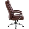 Кресло руководителя RIVA CHAIR RCH 9373, коричневая экокожа с перфорацией / сетчатая ткань, нагрузка до 250 кг