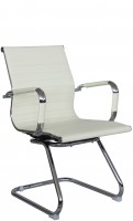 Кресло посетителя RIVA CHAIR RCH 6002-3, светло-бежевая экокожа