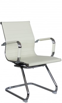 Кресло посетителя RIVA CHAIR RCH 6002-3, светло-бежевая экокожа