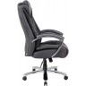 Кресло руководителя RIVA CHAIR RCH 9373, черная экокожа с перфорацией / сетчатая ткань, нагрузка до 250 кг