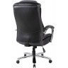 Кресло руководителя RIVA CHAIR RCH 9373, черная экокожа с перфорацией / сетчатая ткань, нагрузка до 250 кг