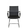 Кресло посетителя RIVA CHAIR RCH 6002-3, черная экокожа